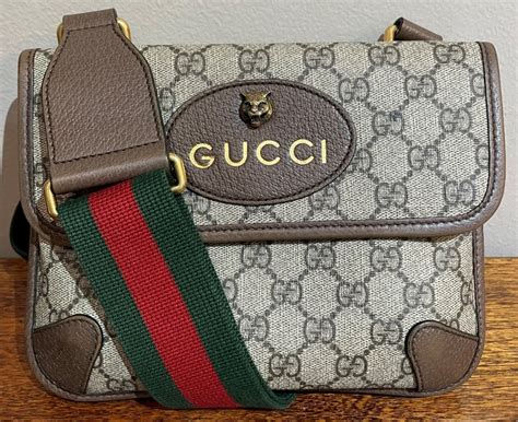 gucci vintage messenger bag|farfetch gucci messenger bags.